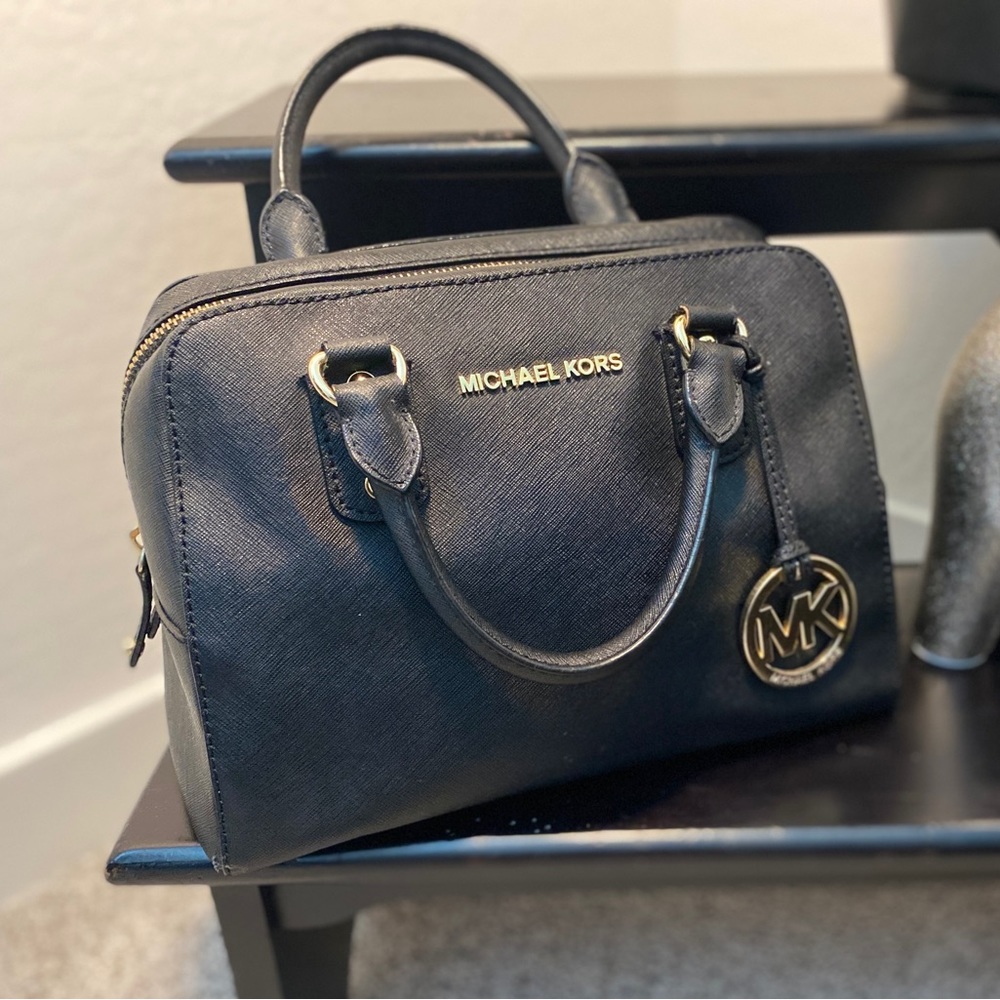 Michael KORS Leather Jet Set Satchel (Small)